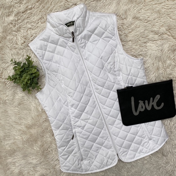 Eddie Bauer Jackets & Blazers - 🎉3XHP🎉 Eddie Bauer Quilted Vest 💗 White